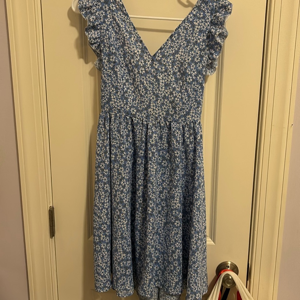 SHEIN blue flower sundress